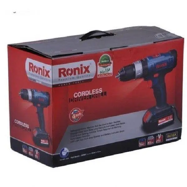 دریل پیچگوشتی شارژی 16 ولت رونیکس 8616k - 4