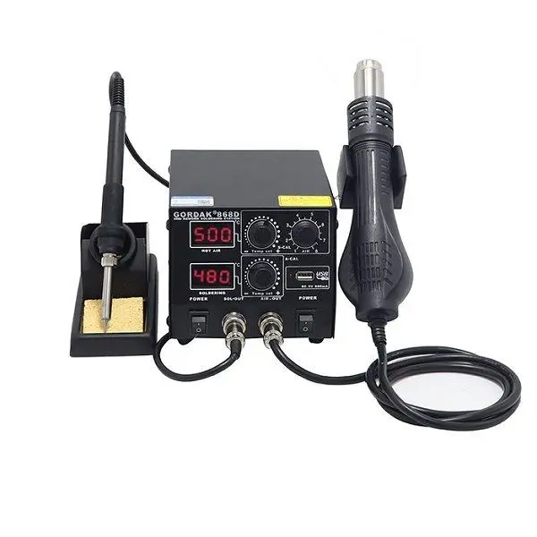 هیتر و هویه 2 کاره تعمیرات موبایل گرداک مدل GORDAK 868D