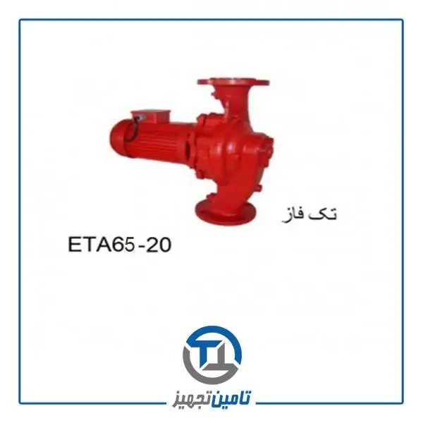 پمپ سیرکولاتور خطی سمنان انرژی مدل ETA65-20 (سه فاز) - 5
