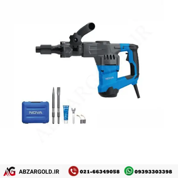 چکش تخریب 6 کیلویی 1300 وات 15 ژول نووا مدل 2535 - 3