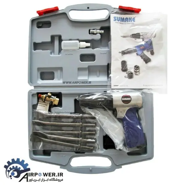 چکش بادی سوماک کیفی قلم ته گرد مدل ST-M3009-KR - 4