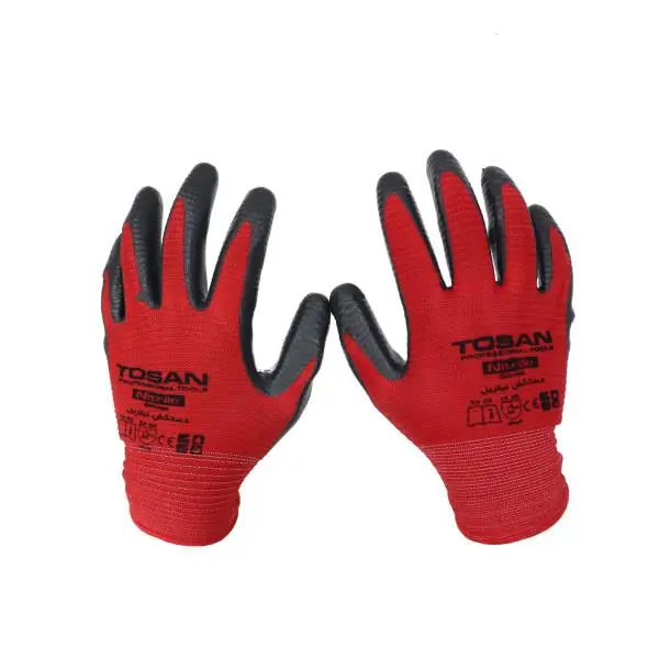 دستکش 10 اینچ  فلامنت با پوشش نیتریل توسن TDP-N10 - 3