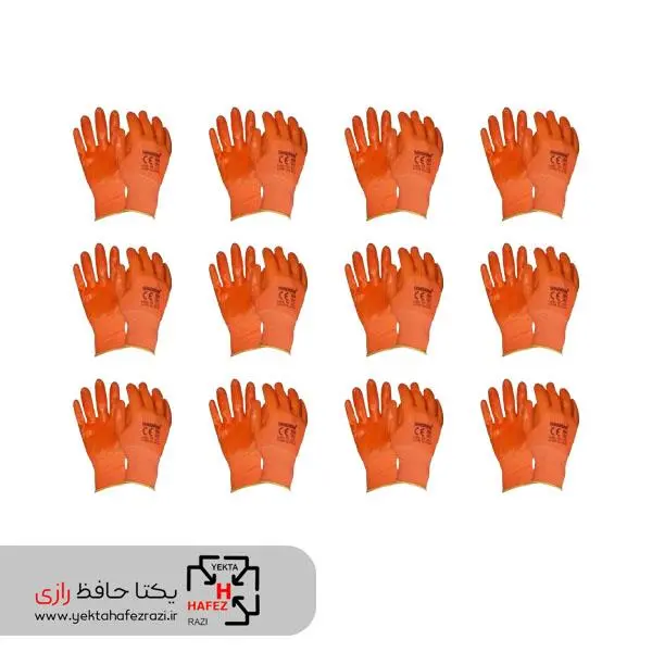 دستکش ایمنی تانگ وانگ مدل ژله ای بسته 12 عددی - 3