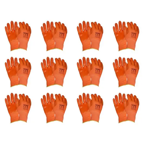 دستکش ایمنی تانگ وانگ مدل ژله ای بسته 12 عددی - 2