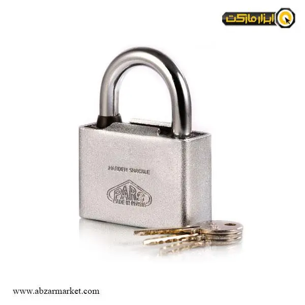 قفل آویز پارس سربی روپوش دار با کلید کامپیوتری مدل 65CSP - 5