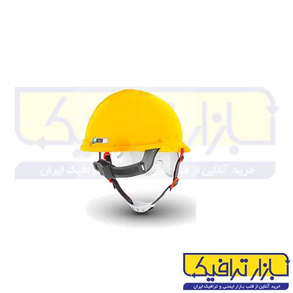 کلاه ایمنی با عینک ایمنی عایق برق مدل MK7 هترمن - 3