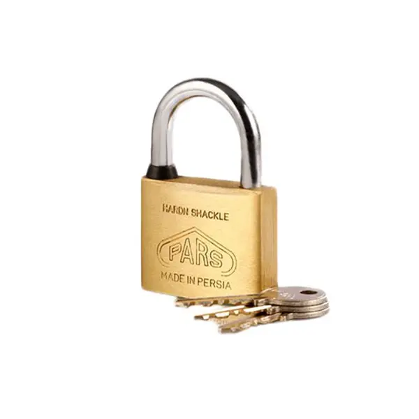 قفل آویز پارس برنجی گرده ماهی دو زبانه مدل P01-60 - 6