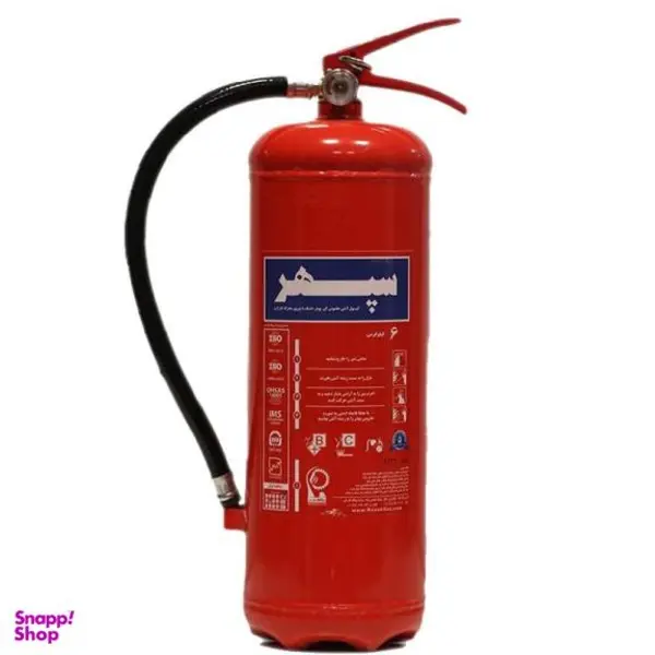 کپسول آتش نشانی پودر و گاز سپهر کد P123 وزن 6 کیلوگرم - 4
