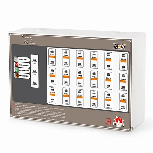 کنترل پنل اعلام حریق 10 زون تسلا مدل TCP-10 - 2