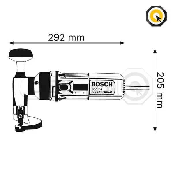 قیچی 500 وات بوش GSC 2.8 - 4