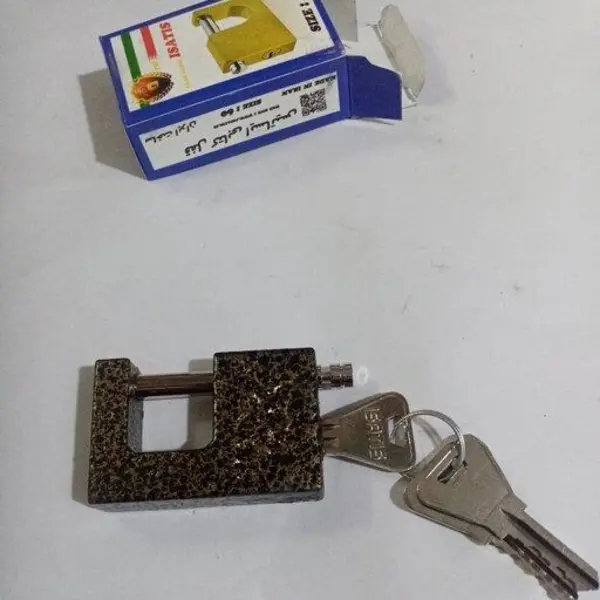 قفل کتابی چکشی ایساتیس سایز 60 - 2