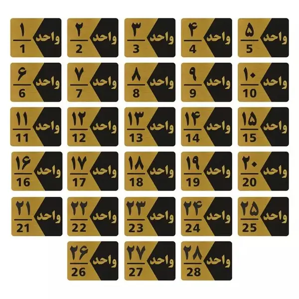 تابلو راهنما طرح شماره واحد مدل GNG328 مجموعه 28 عددی - 3