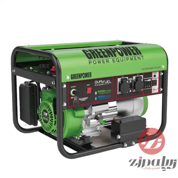 موتور برق گازسوز 2.2 کیلووات گرین پاور مدل CC3000-NG/LPG-ES - 2