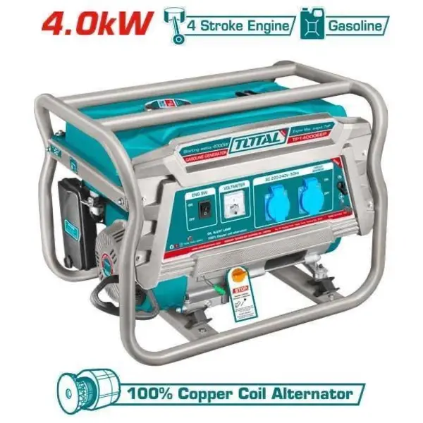 موتور برق هندلی بنزینی ۴ کیلو وات توتال مدل TP14000DR - 2
