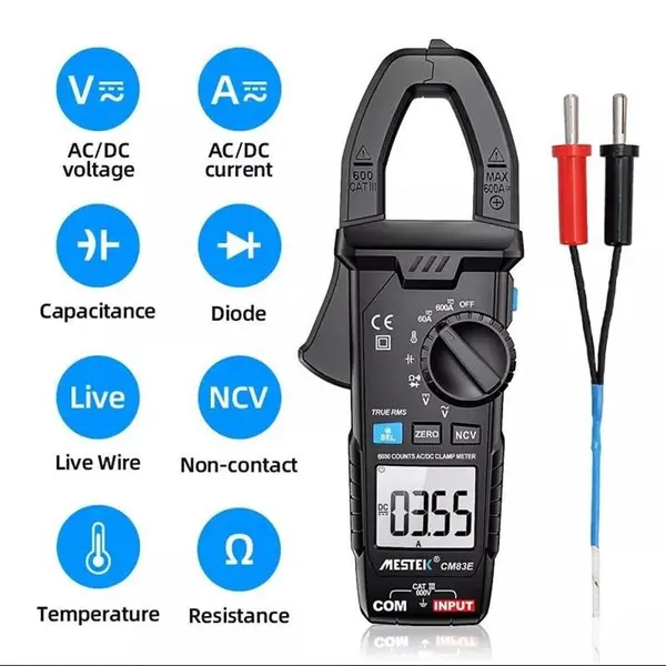 مولتی متر کلمپی دیجیتال مستک مدل CM83E - 4