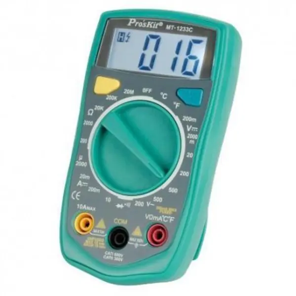 مولتی متر دیجیتال پروسکیت مدل MT-1233C - 3