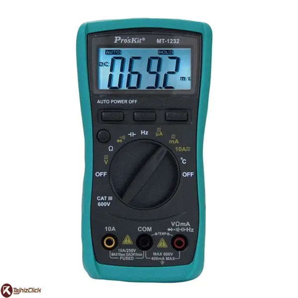 مولتی متر دیجیتال PROSKIT MT-1232 - 4