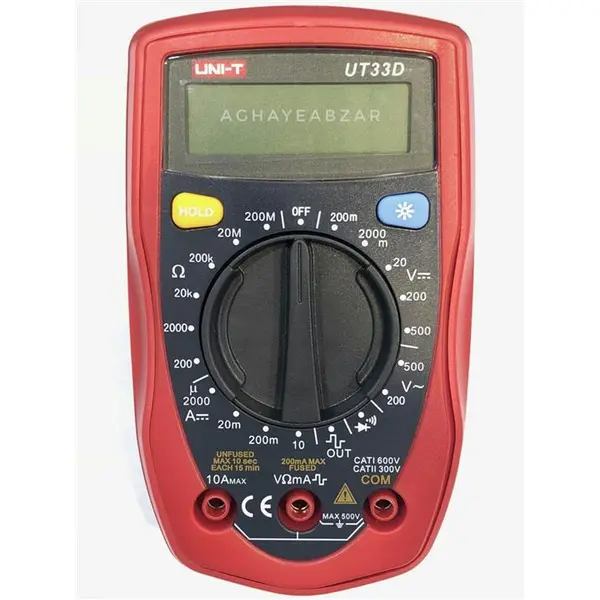 مولتی متر دیجیتال یونی تی مدل UT33D - 5