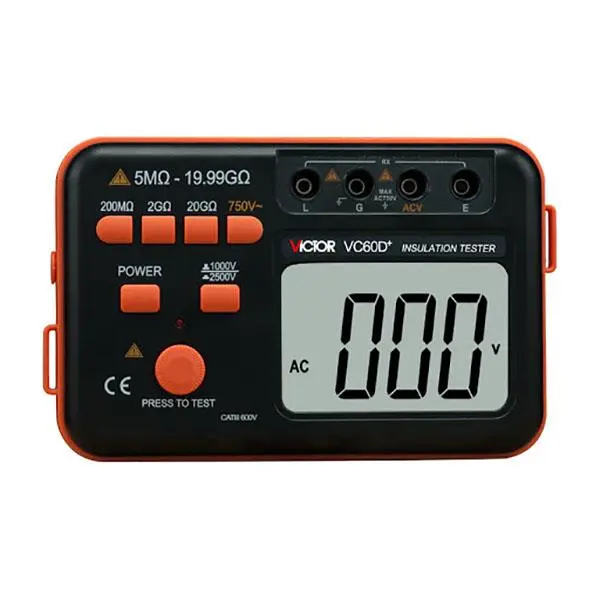 تستر مقاومت عایقی  ویکتور مدل +VC60D - 3