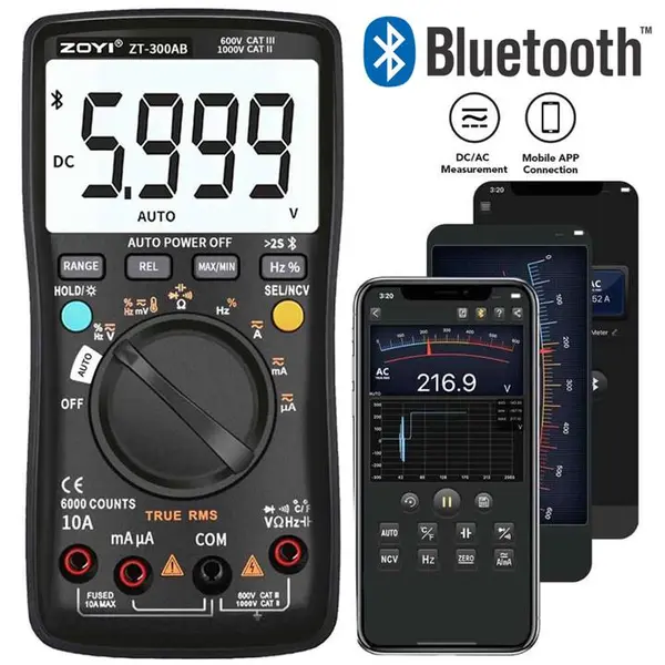 مولتی متر بلوتوثی زویی مدل ZT-300AB - 4