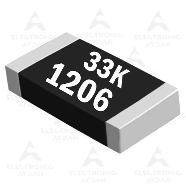 مقاومت 33 کیلو اهم SMD سایز 1206 - 2