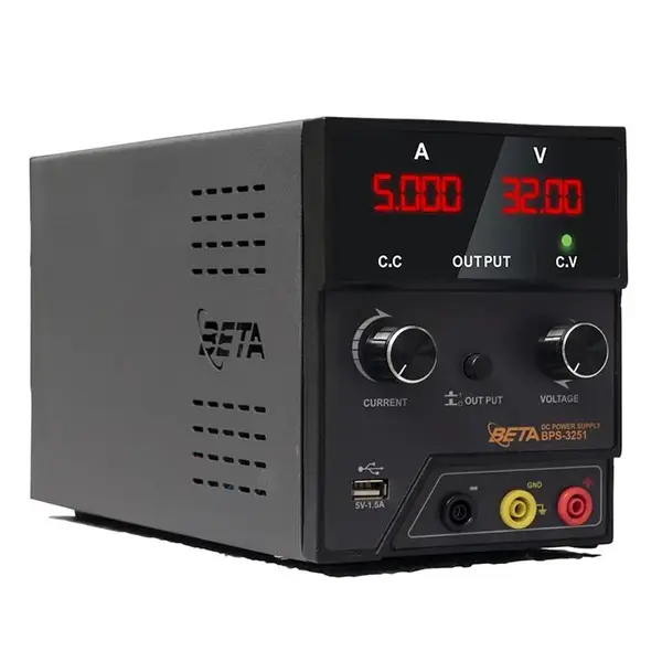 منبع تغذیه متغیر آزمایشگاهی بتا مدل BPS-L3251 (32 ولت، 5 آمپر)