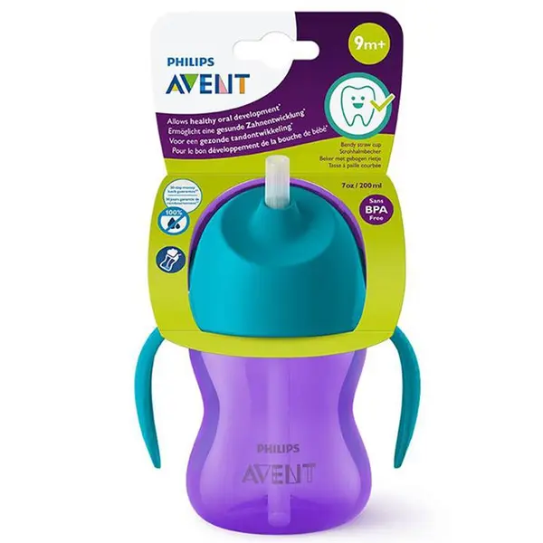 آبمیوه خوری نی دار 200 میل دایناسور اونت Avent