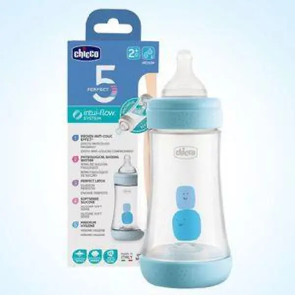 شیشه شیر چیکو مدل پرفکت سیلیکان گنجایش 240 میلی لیتر - 5