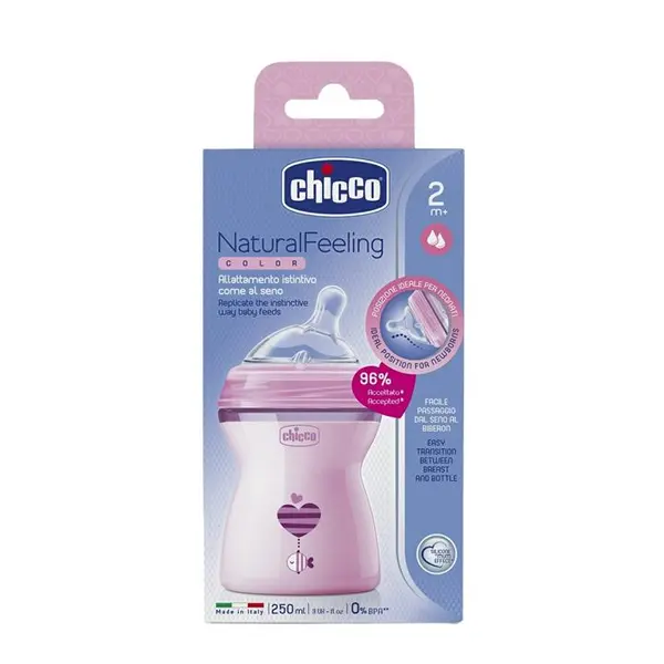 شیشه شیر چیکو مدل نچرال فیلینگ گنجایش 250 میلی لیتر - 2