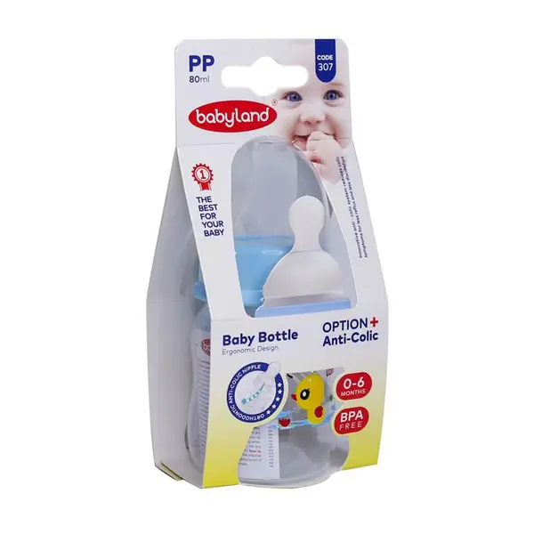 شیشه شیر بیبی لند مدل 307 ظرفیت 80 میلی لیتر - 6