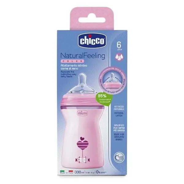 شیشه شیر چیکو مدل نچرال فیلینگ گنجایش 330 میلی لیتر - 2