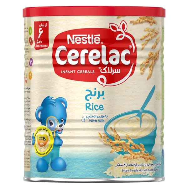 سرلاک برنج به همراه شیر نستله  400 گرم - 4
