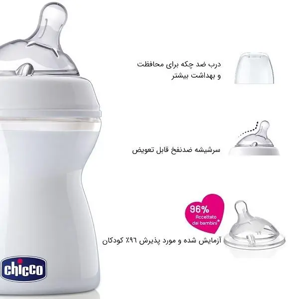 شیشه شیر چیکو مدل 8058664010431 ظرفیت 250 میلی لیتر - 5