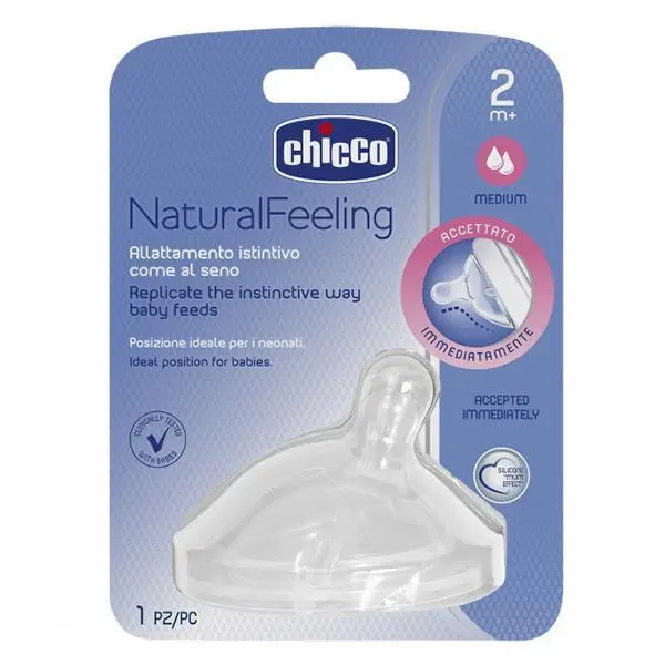 سر شیشه چیکو Natural Feeling مورب با جریان متوسط 2 ماه به بالا