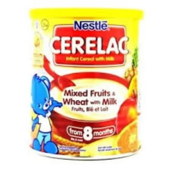 سرلاک با طعم گندم و میوه همراه با شیر برند نستله Nestle حجم 400 گرم - 6