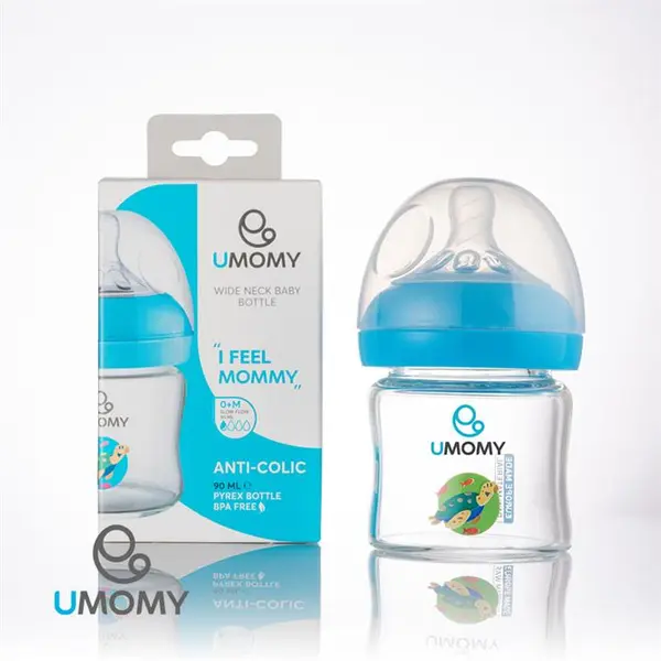 شیشه شیر  پیرکس نوزاد UMoMy ظرفیت 90 میلی لیتر - 4