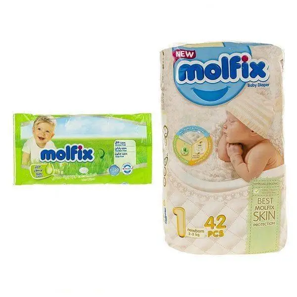 پوشک مولفیکس سایز 1 بسته 40 عددی - 6