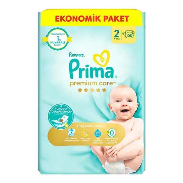 پوشک پریما پمپرز سایز 2  60 عددی - 4