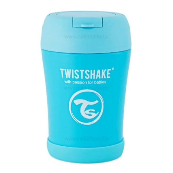 فلاسک غذای استیل 350 میل تویست شیک آبی Twistshake - 3