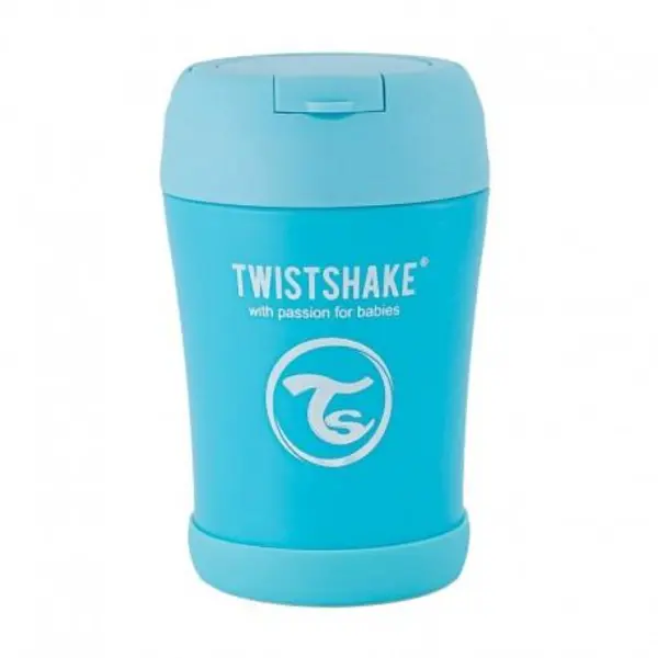 فلاسک غذای استیل 350 میل تویست شیک آبی Twistshake - 4