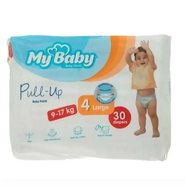 پوشک شورتی مای بیبی سایز 4 بسته 30 عددی - 4