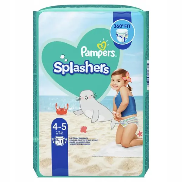 پوشک بچه پمپرز مدل استخری سایز 5 بسته 11 عددی - 2