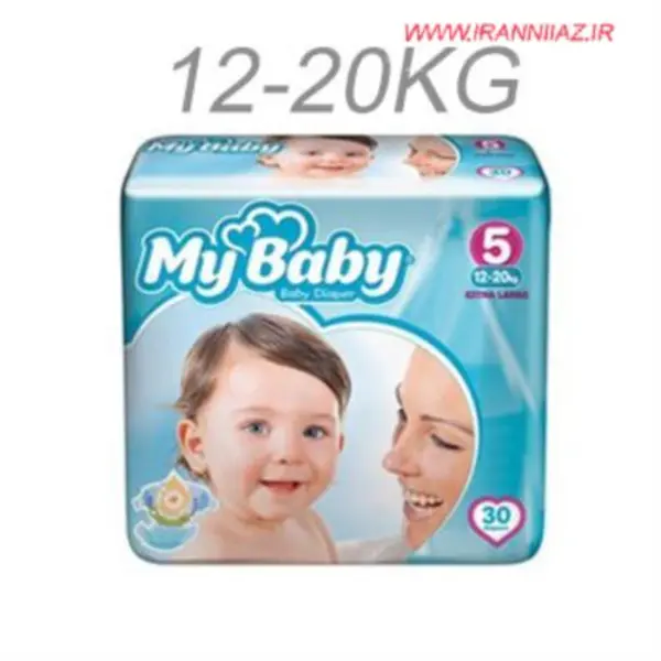 پوشک کامل بچه مای بیبی همراه با عصاره بابونه سایز 5 خیلی بزرگ بسته 30 عددی - 6