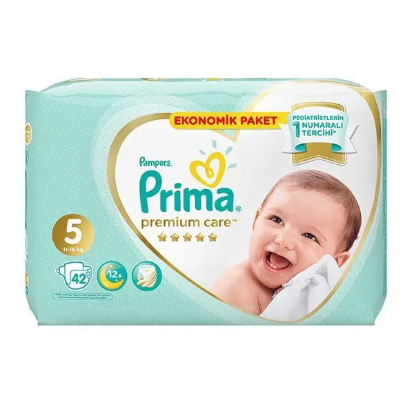 پوشک پریما لهستان سایز 5 بسته 42 عددی - 3