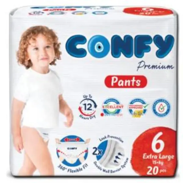 پوشک بچه کانفی سایز 6 بسته 20 عددی مدل pants - 3