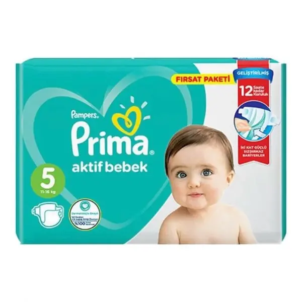 پوشک پریما مدل Aktif سایز 5 بسته 46 عددی مجموعه 2 عددی - 3