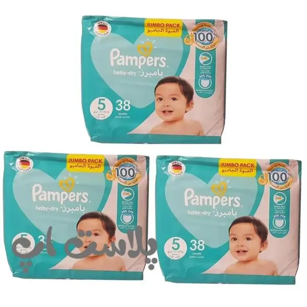 پوشک پمپرز مدل baby dry سایز 5 مجموعه 3 عددی - 2