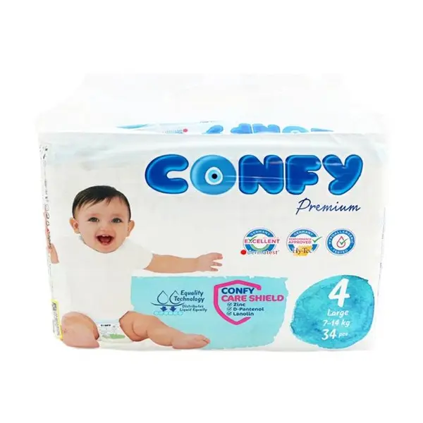 پوشک کانفی CONFY سایز 4 بسته 34 عددی - 5