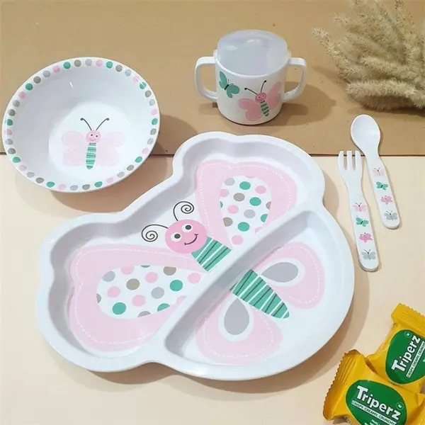ظرف غذای کودک ملامین پروانه لمون Lemon - 2
