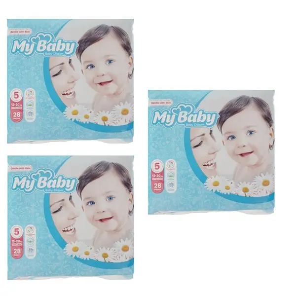پوشک کودک مای بیبی مدل Max Care سایز 5 تعداد 28 عددی - 2